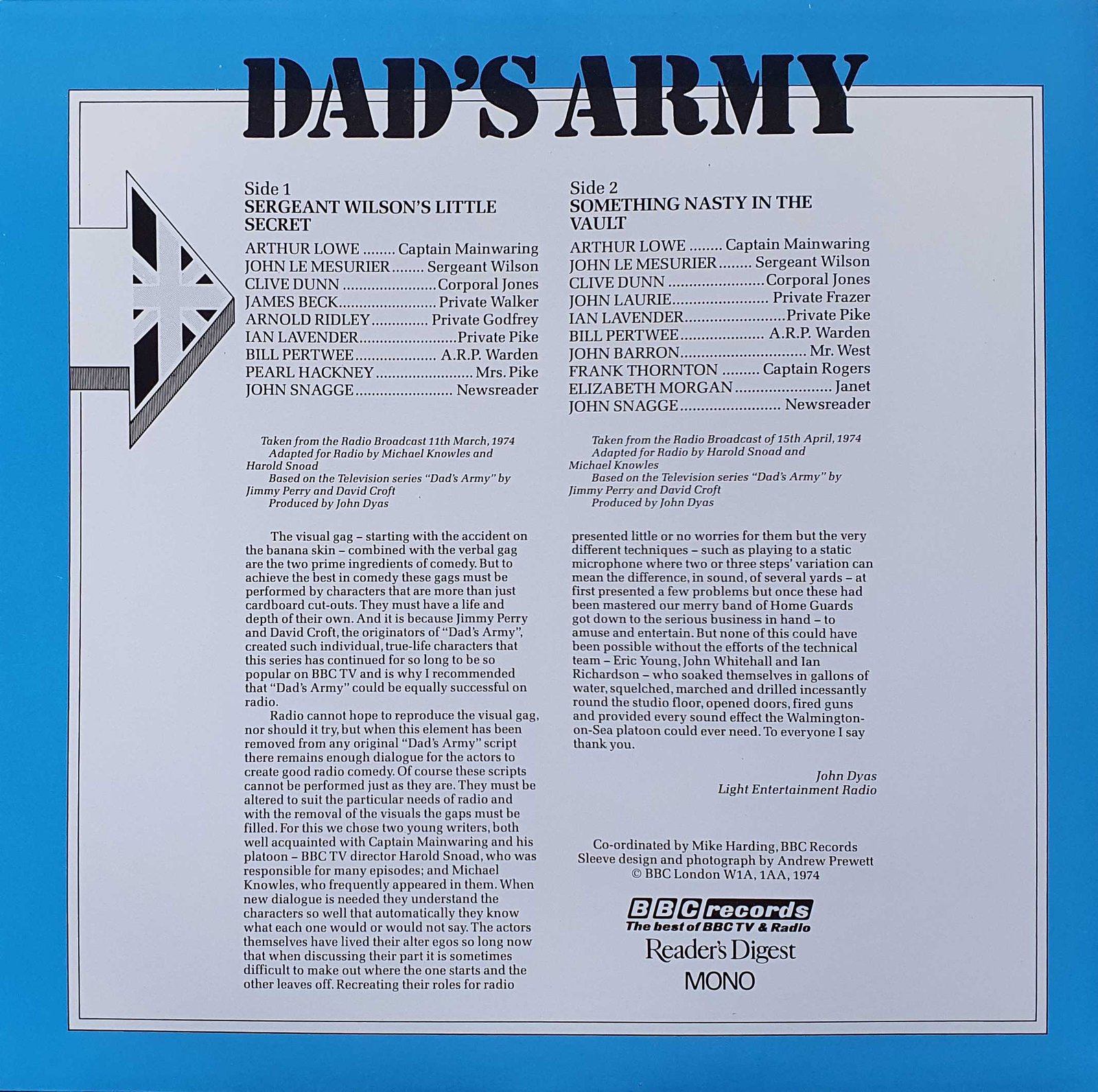 Picture of RD4-358-5 Dad's Army by artist David Croft / Jimmy Perry from the BBC records and Tapes library